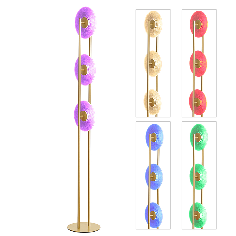 LED RGB põrandalamp 3 plaadiga