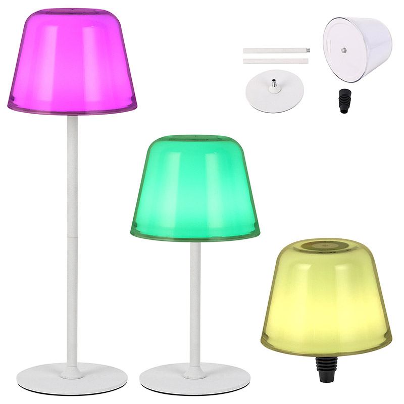 Moodne juhtmeta lamp RGB värvimuutuslambiga