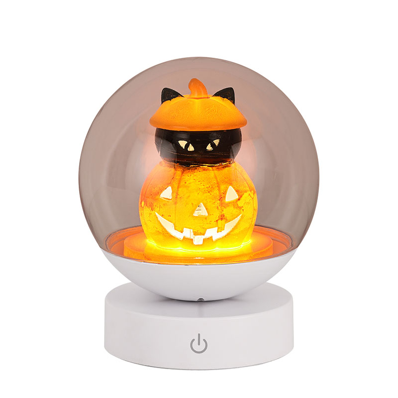 Laetav Halloween Pumpkin Night Light kõrvitsapeaga