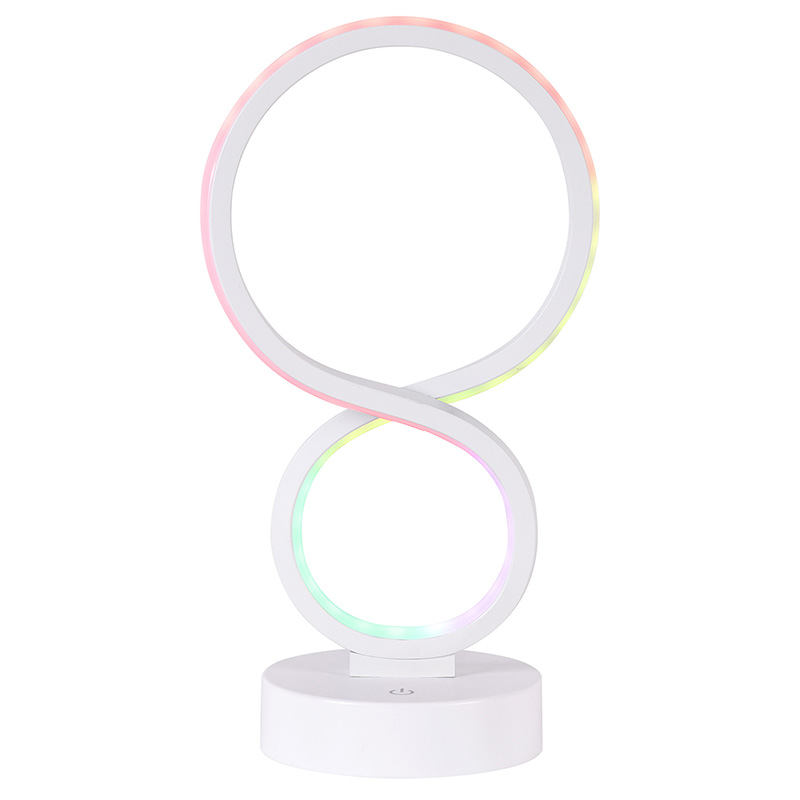 RGB valgusega LED laualamp 8 varjundiga